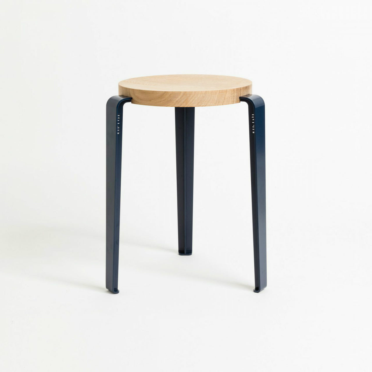 TIPTOE<br>LOU stool – SOLID OAK <br>MINERAL BLUE - ヴィンテージ SHARK ATTACK