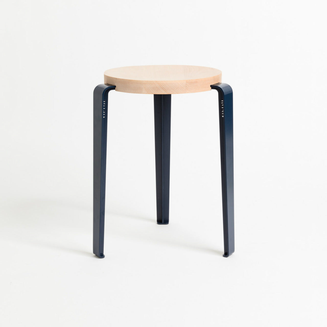 TIPTOE<br>LOU stool – SOLID BEECH <br>MINERAL BLUE - ヴィンテージ SHARK ATTACK
