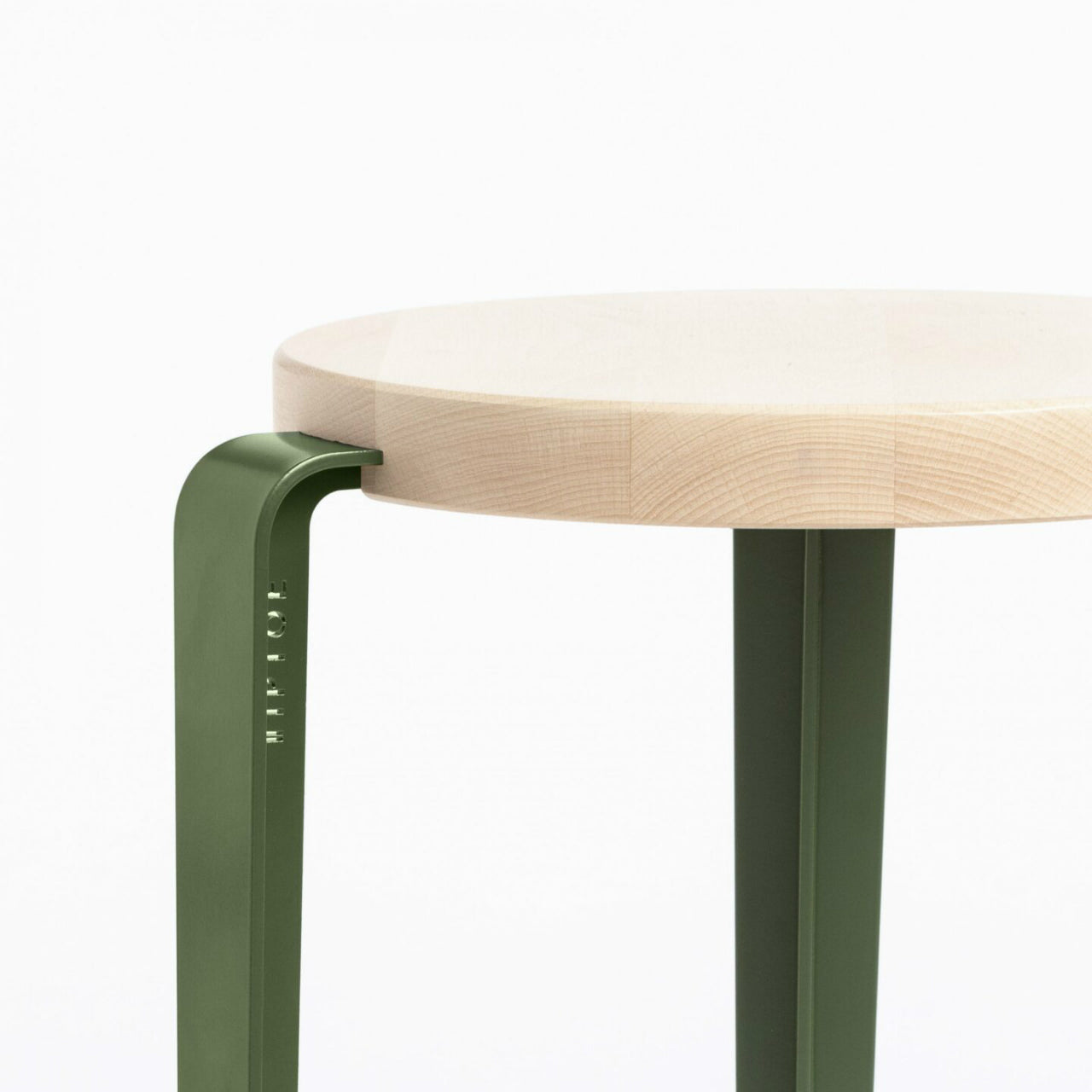 TIPTOE<br>MI LOU mid-high stool – SOLID BEECH <br>ROSEMARY GREEN - ヴィンテージ SHARK ATTACK