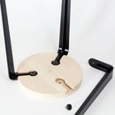 TIPTOE<br>MI LOU mid-high stool – SOLID BEECH <br>GRAPHITE BLACK - ヴィンテージ SHARK ATTACK