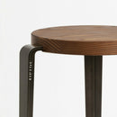 TIPTOE<br>MI LOU mid-high stool – TINTED OAK <br>DARK STEEL - ヴィンテージ SHARK ATTACK