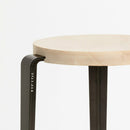 TIPTOE<br>MI LOU mid-high stool – SOLID BEECH <br>DARK STEEL - ヴィンテージ SHARK ATTACK
