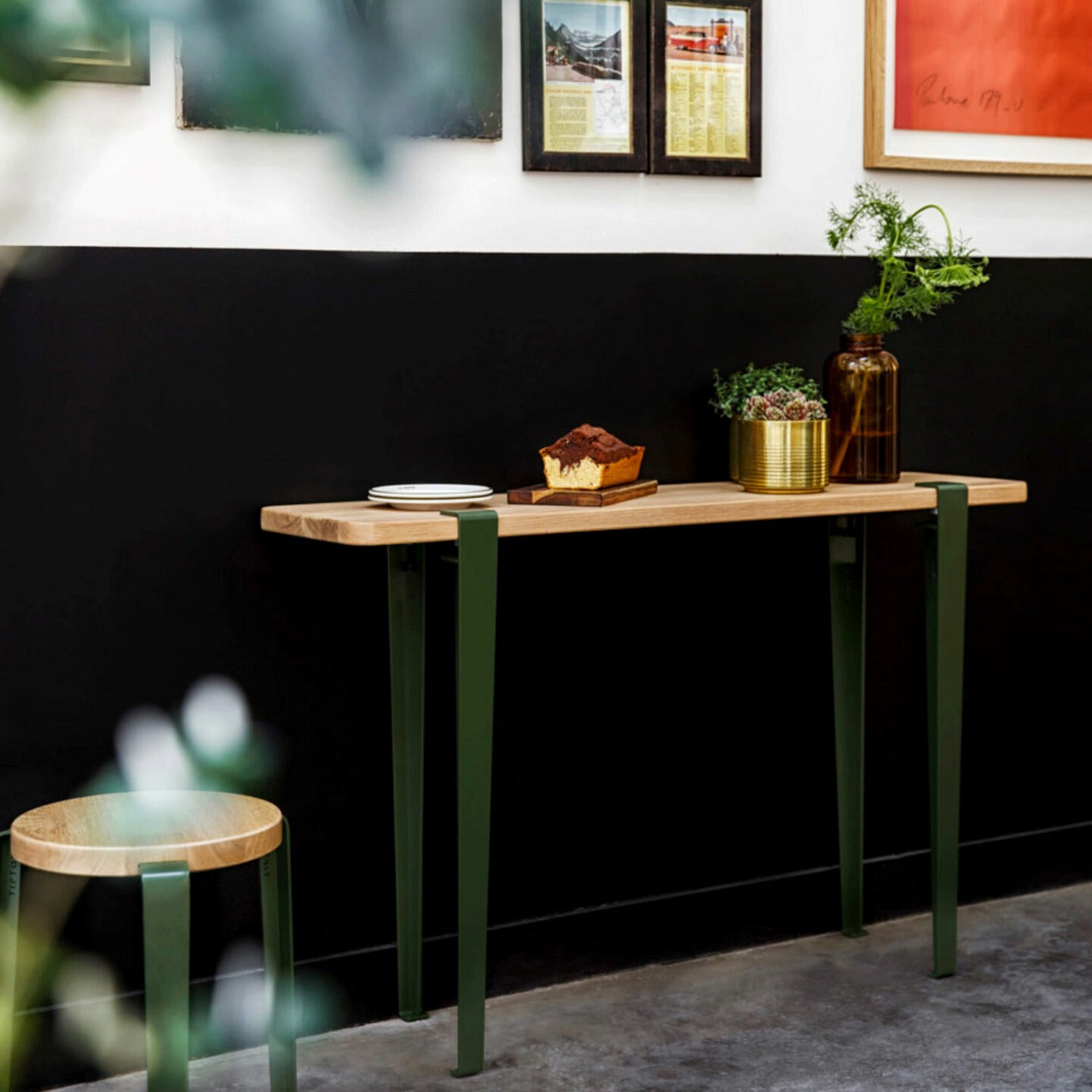 TIPTOE <br>Table and desk leg – 75 cm<br>ROSEMARY GREEN<br>大和店・cerote antiques - ヴィンテージ SHARK ATTACK
