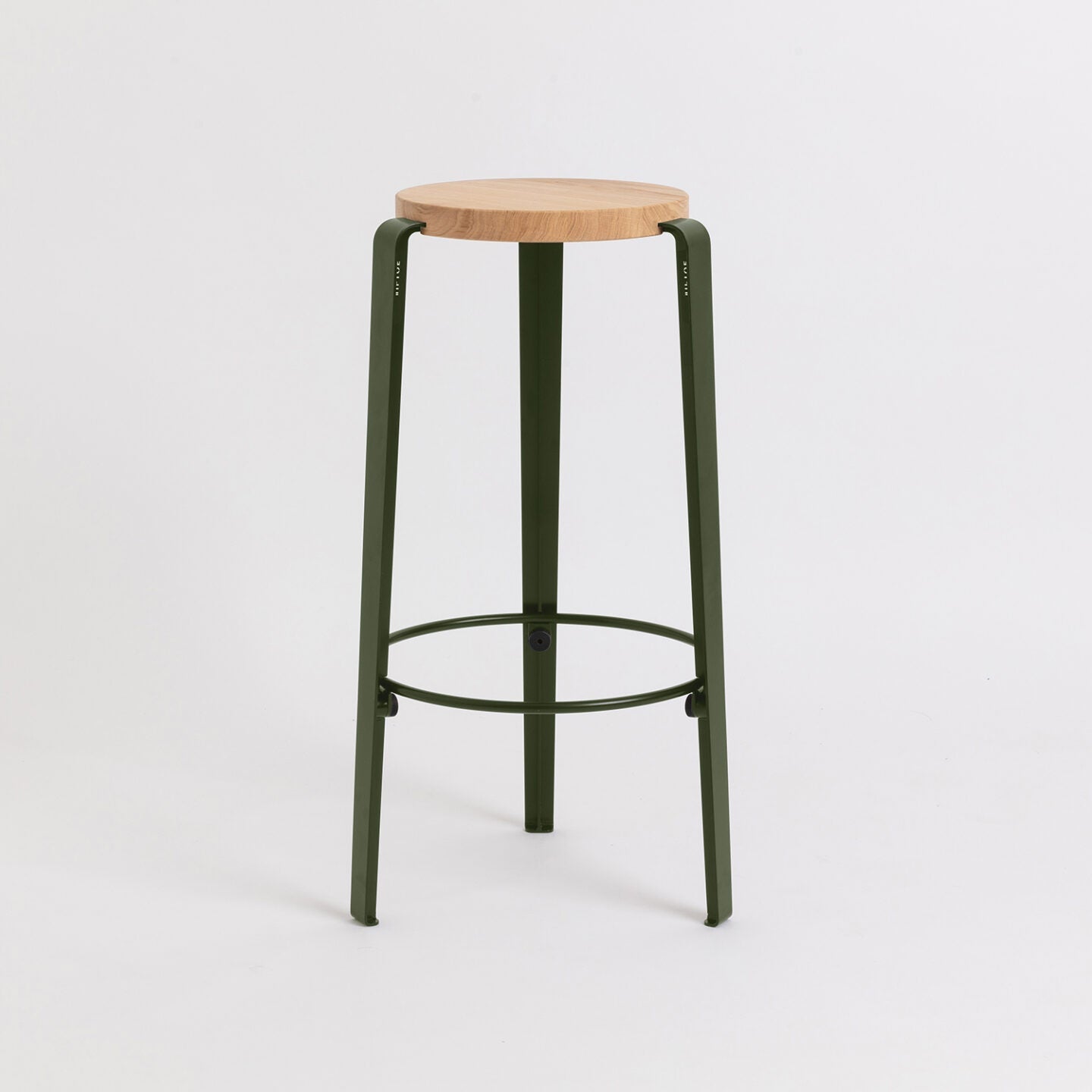 TIPTOE<br>BIG LOU bar stool – SOLID OAK <br>ROSEMARY GREEN - ヴィンテージ SHARK ATTACK