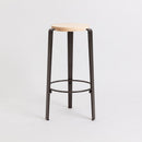 TIPTOE<br>BIG LOU bar stool – SOLID BEECH <br>GRAPHITE BLACK - ヴィンテージ SHARK ATTACK