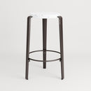 TIPTOE<br>BIG LOU bar stool in recycled plastic VENEZIA <br>DARK STEEL - ヴィンテージ SHARK ATTACK