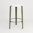 TIPTOE<br>MI LOU mid-high stool in recycled plastic VENEZIA <br>ROSEMARY GREEN - ヴィンテージ SHARK ATTACK