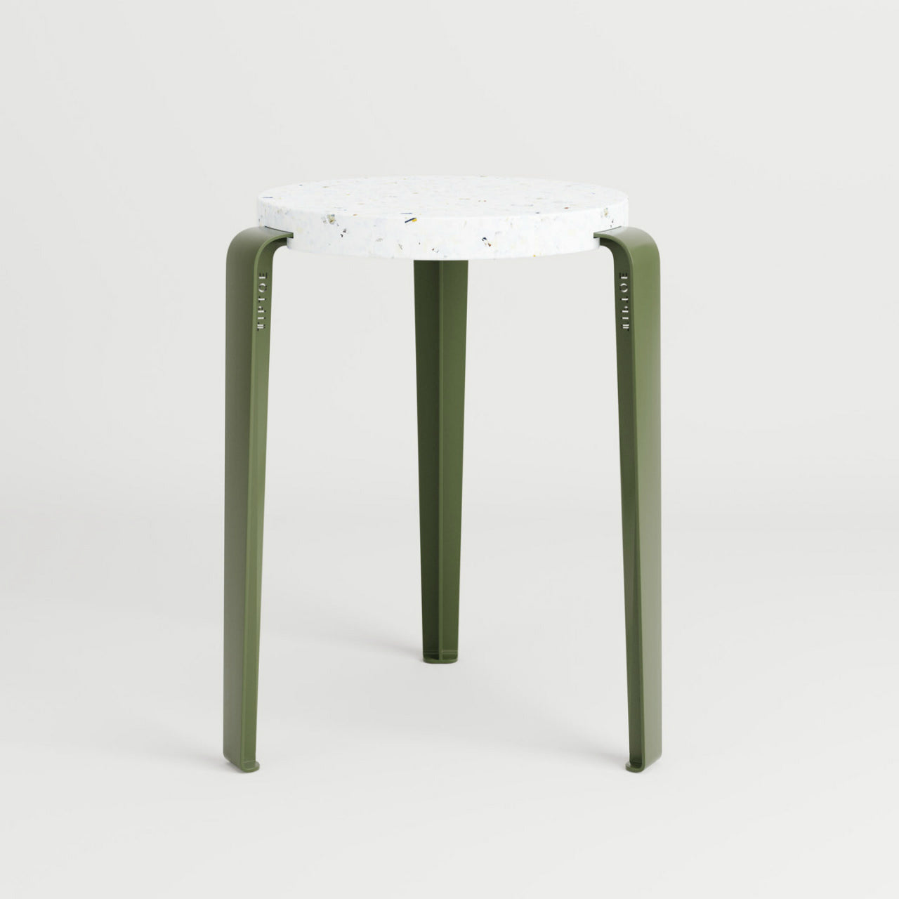 TIPTOE<br>LOU stool in recycled plastic VENEZIA <br>ROSEMARY GREEN - ヴィンテージ SHARK ATTACK