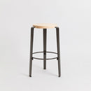 TIPTOE<br>MI LOU mid-high stool – SOLID BEECH <br>DARK STEEL - ヴィンテージ SHARK ATTACK