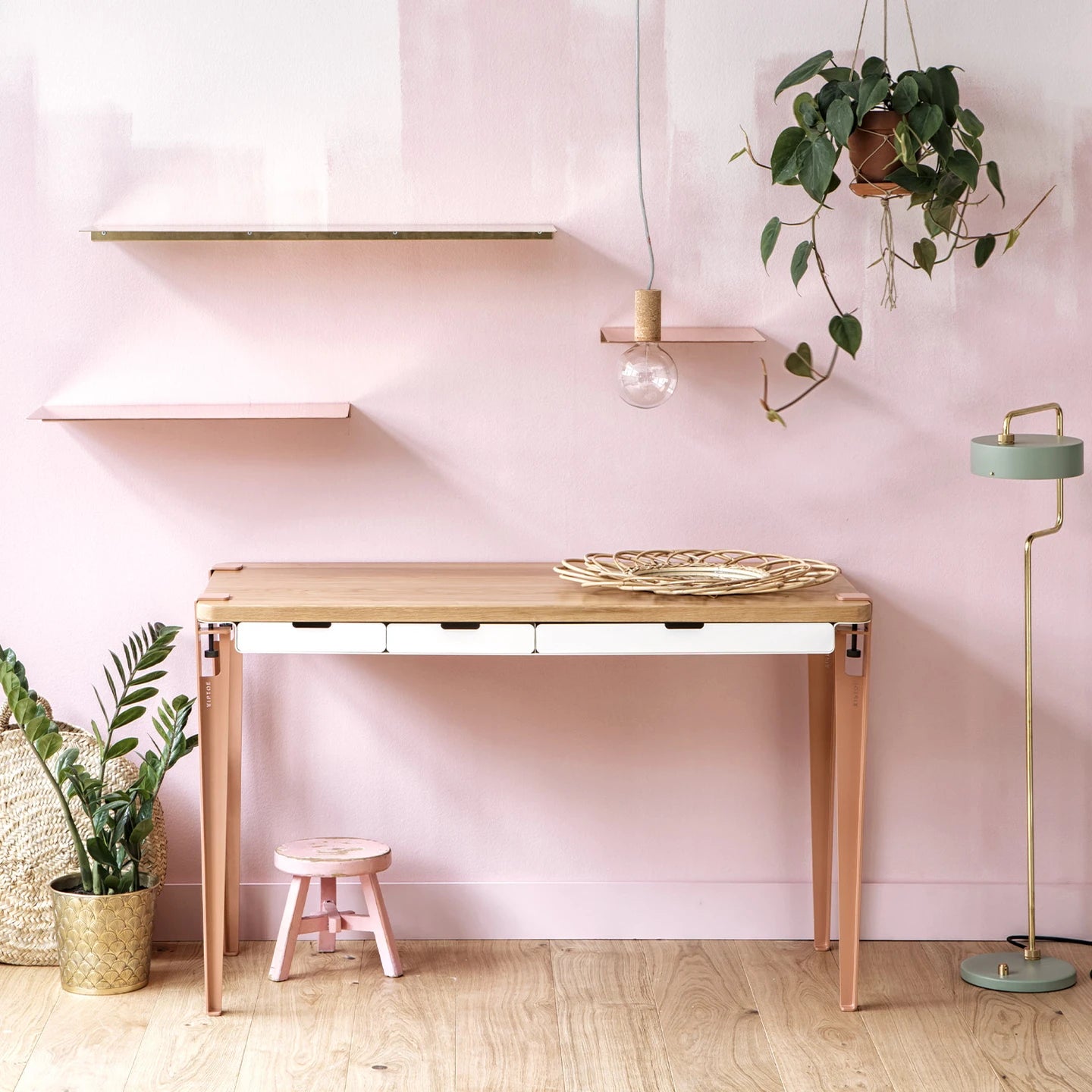 TIPTOE<br>Table and desk leg – 75 cm <br>ASH PINK <br>大和店・大阪店・cerote antiques - ヴィンテージ SHARK ATTACK