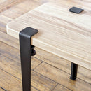 TIPTOE<br>Coffee table and bench leg – 43 cm <br>DARK STEEL <br>大和 - ヴィンテージ SHARK ATTACK